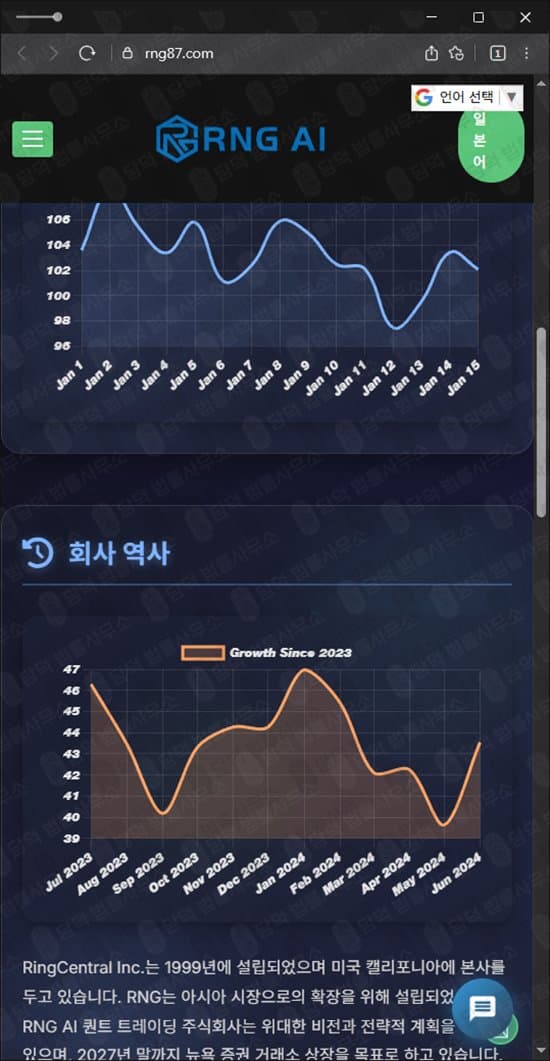 AI 퀀트 트레이딩 허위 플랫폼 피해 사례 가상자산 자금 운용 사칭 플랫폼 주의 rng91.com 출금 거부 피해 인공지능 트레이딩 사칭으로 피해 입으신 분들께 사기 증거 자료 담덕법률사무소
