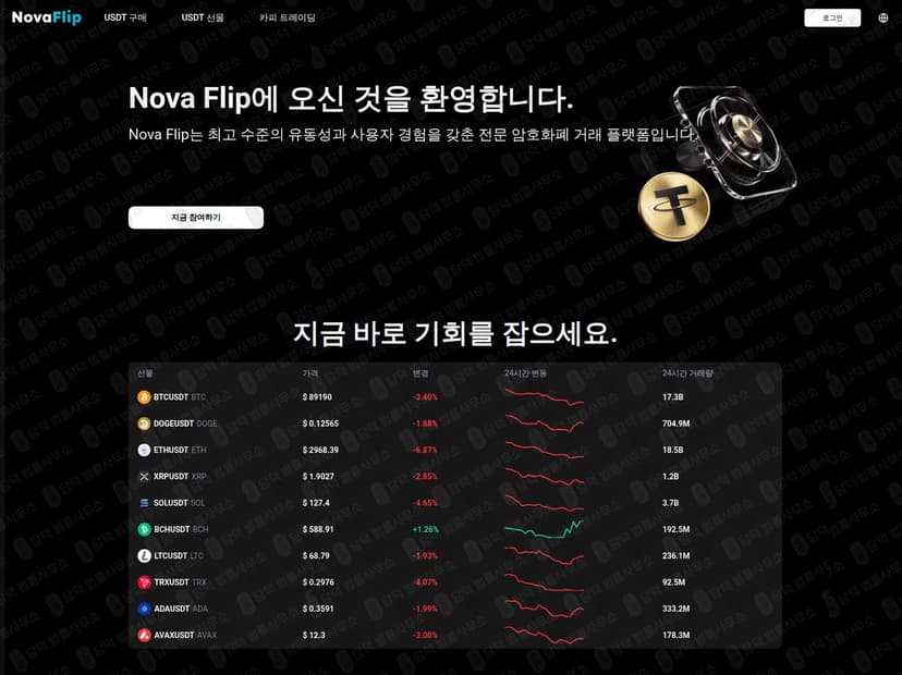 Nova Flip 사기 노바플립 코인 거래소 접근 주의 nftradebit.com 피해 증거 담덕법률사무소