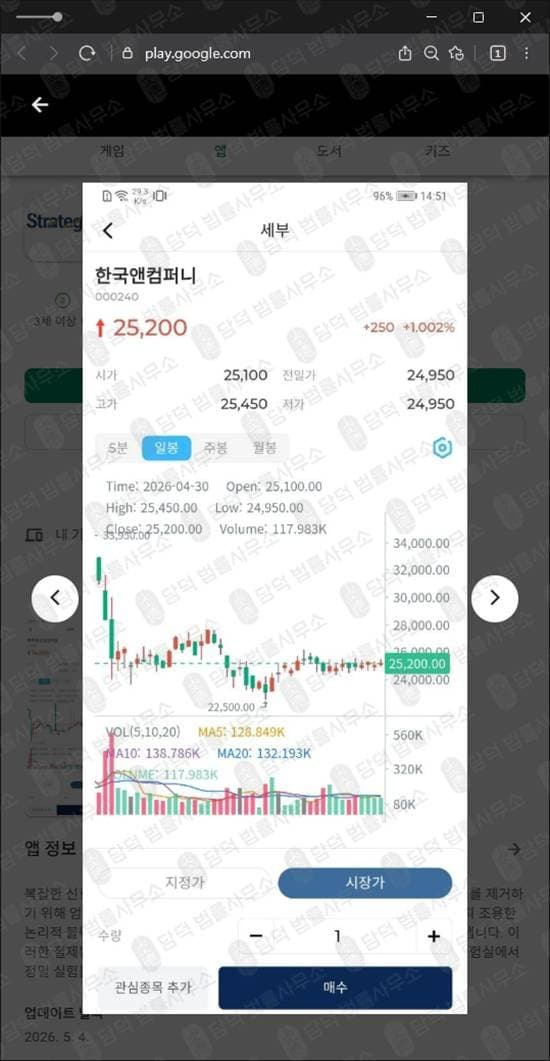 Strategy Max 투자 사기 최동현 가짜 리딩방 v210stock 도메인 사칭 주식 거래 앱 사기 출금 거부 먹튀 글로벌부스트업 프로젝트 피해 화면 담덕법률사무소